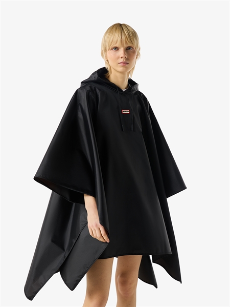 Hunter Packable Poncho Black